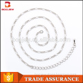 Boojew high quality fashion jewelry accessories parts wholesale sales 925 sterling silver figaro chain